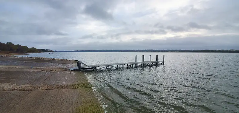 average and maximum depth of lake waco